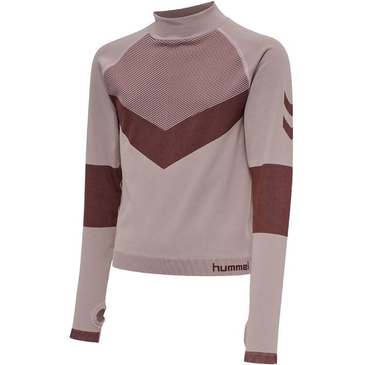 Hummel Bluse - HMLKith - Cropped - Gammelrosa m. Bordeaux