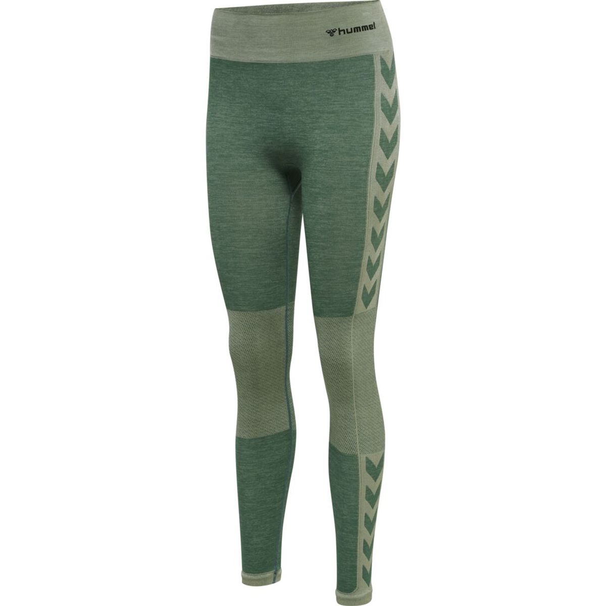 Hummel CLEA Seamless Mid Waist Tights - Laurel Wreath/Lily Pad Melange