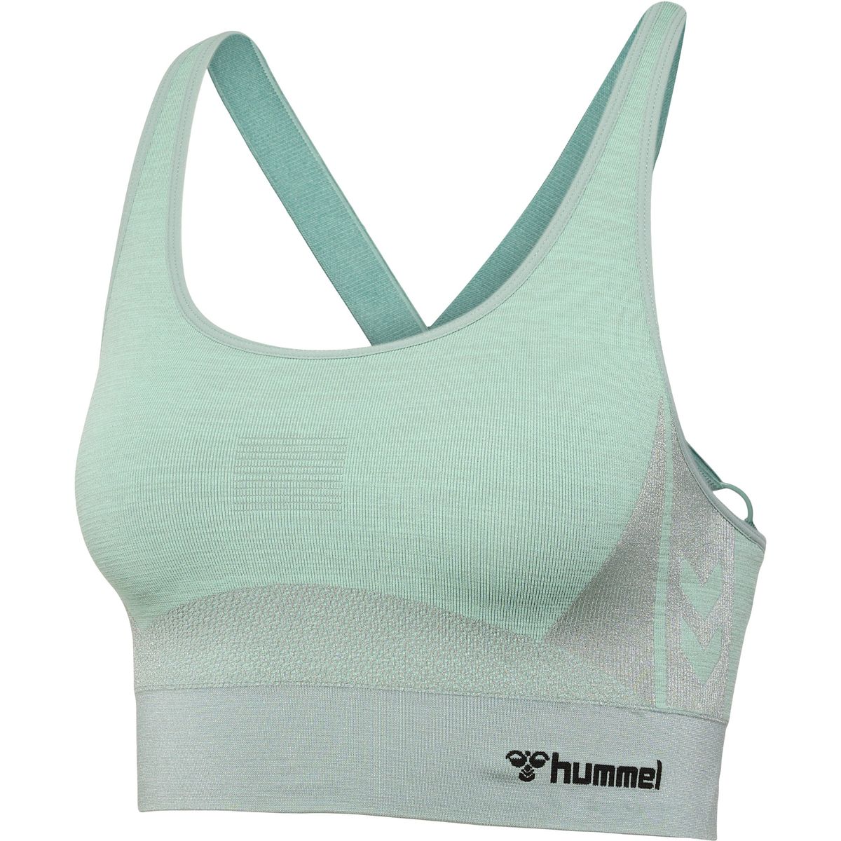 Hummel CLEA Seamless Sports Top - Chinois Green/Slit Green Mel