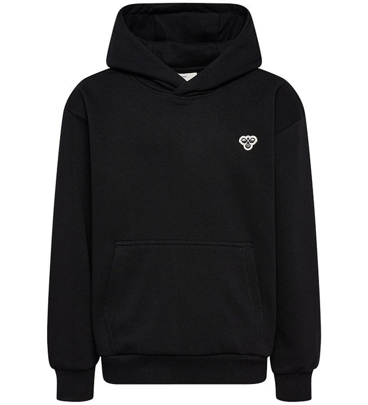 Hummel Hættetrøje - hmlJR Loose Hoodie - Sort m. Logo