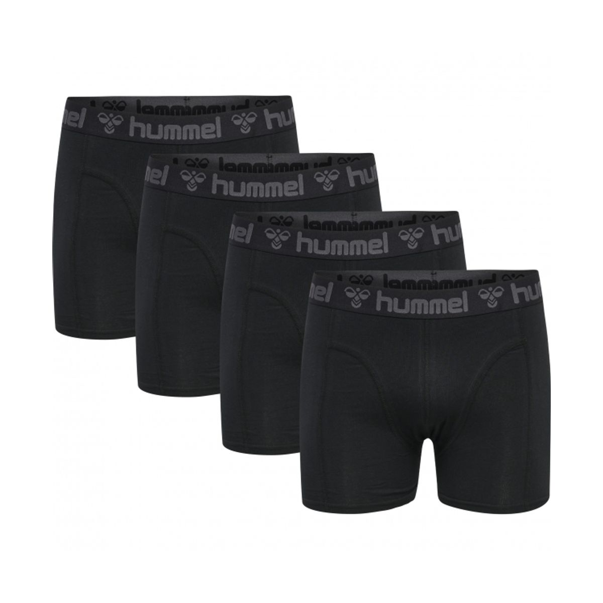 Hummel Marston 4pak underbukser/boxershorts i sort til herre