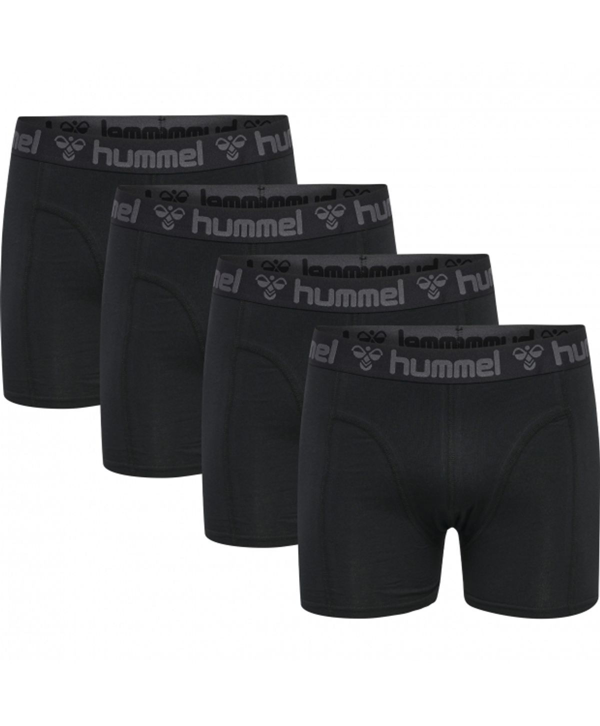 Hummel Marston 4pak underbukser/boxershorts i sort til herre