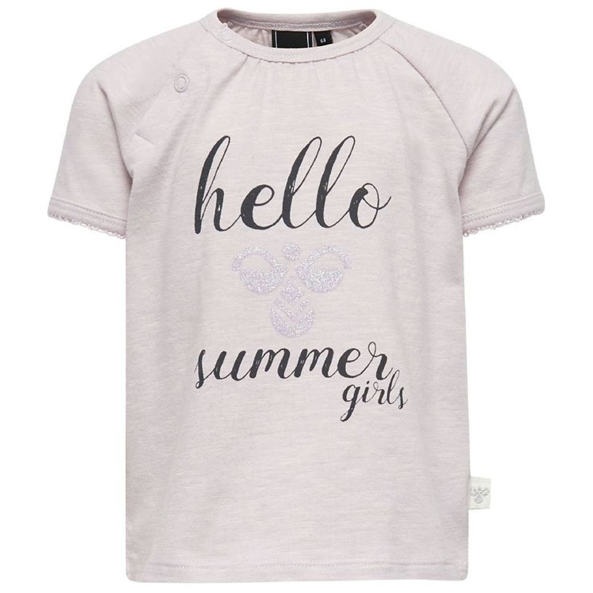 Hummel T-shirt - HMLKaya - Lys Lavendel m. Tekst