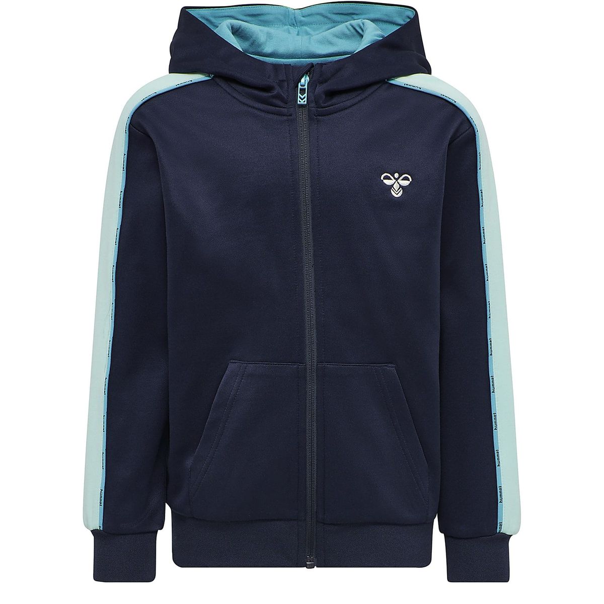 Hummel zip hood sweat, Apollo, blackiris - 122 - 7år