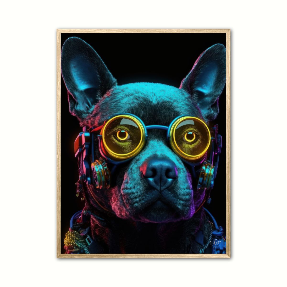 Hund 5 - Cyberpunk plakat 21 x 29,7 cm (A4)