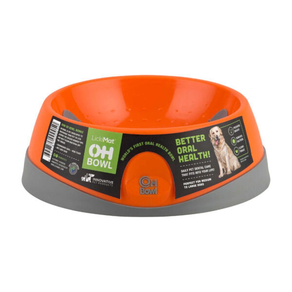 Hund Feeder Lickimat Oh Bowl Orange