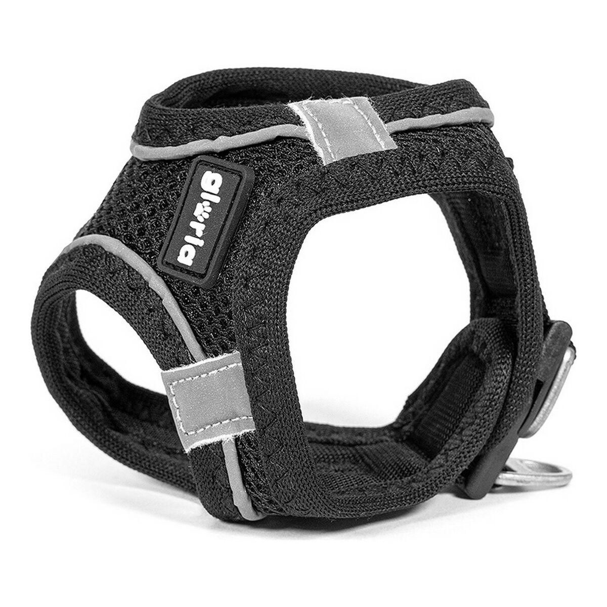 Hundesele Gloria Air Mesh Trek Star Justerbar Sort Størrelse XXXS (18-20 cm)