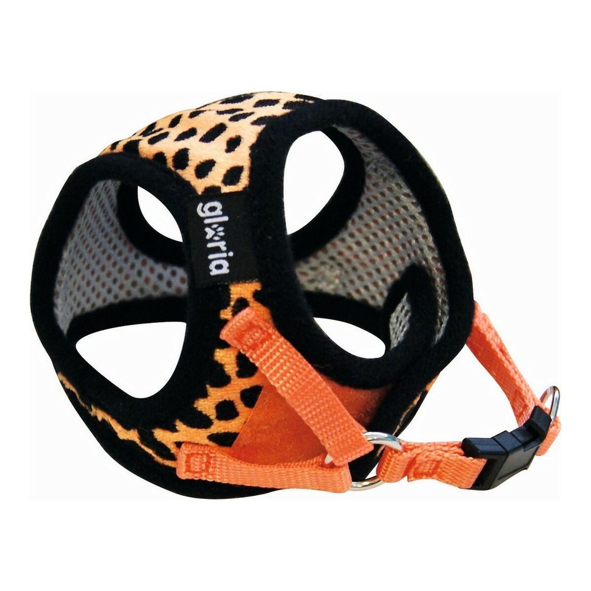 Hundesele Gloria Leopard 17-22 cm Orange XS-størrelse