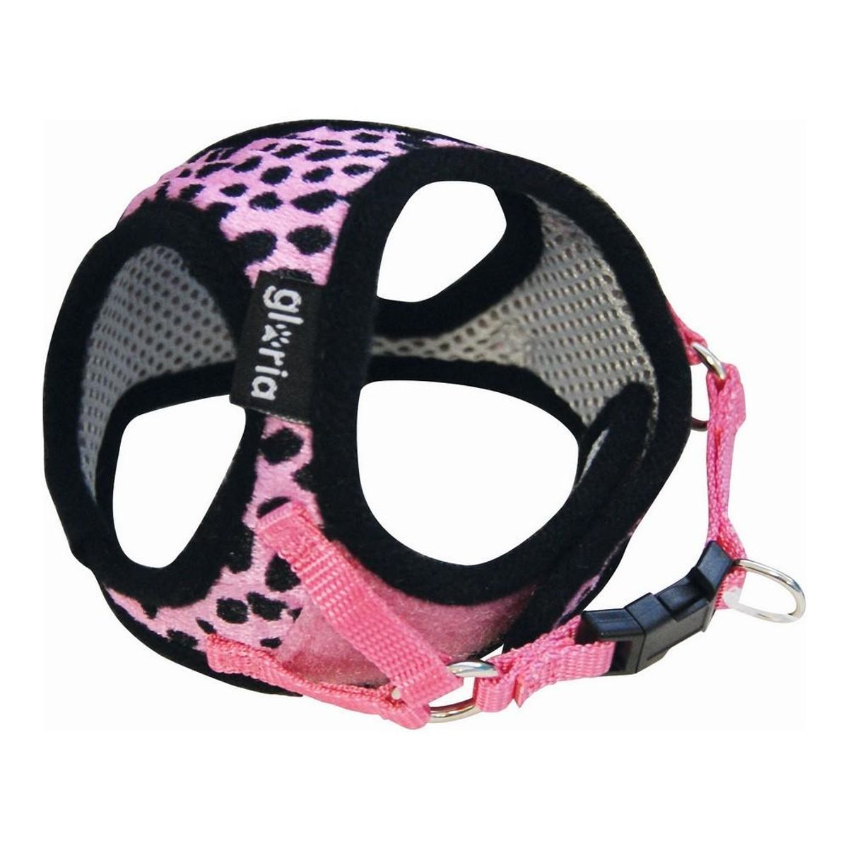 Hundesele Gloria Leopard M 27-35 cm Pink