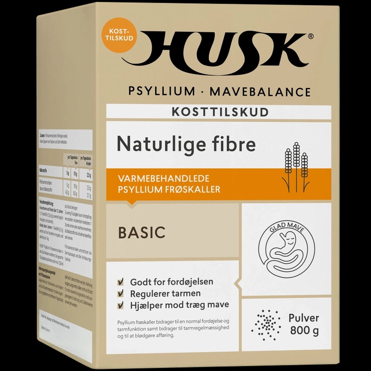 HUSK Psyllium Mavebalance Pulver 800 gr.