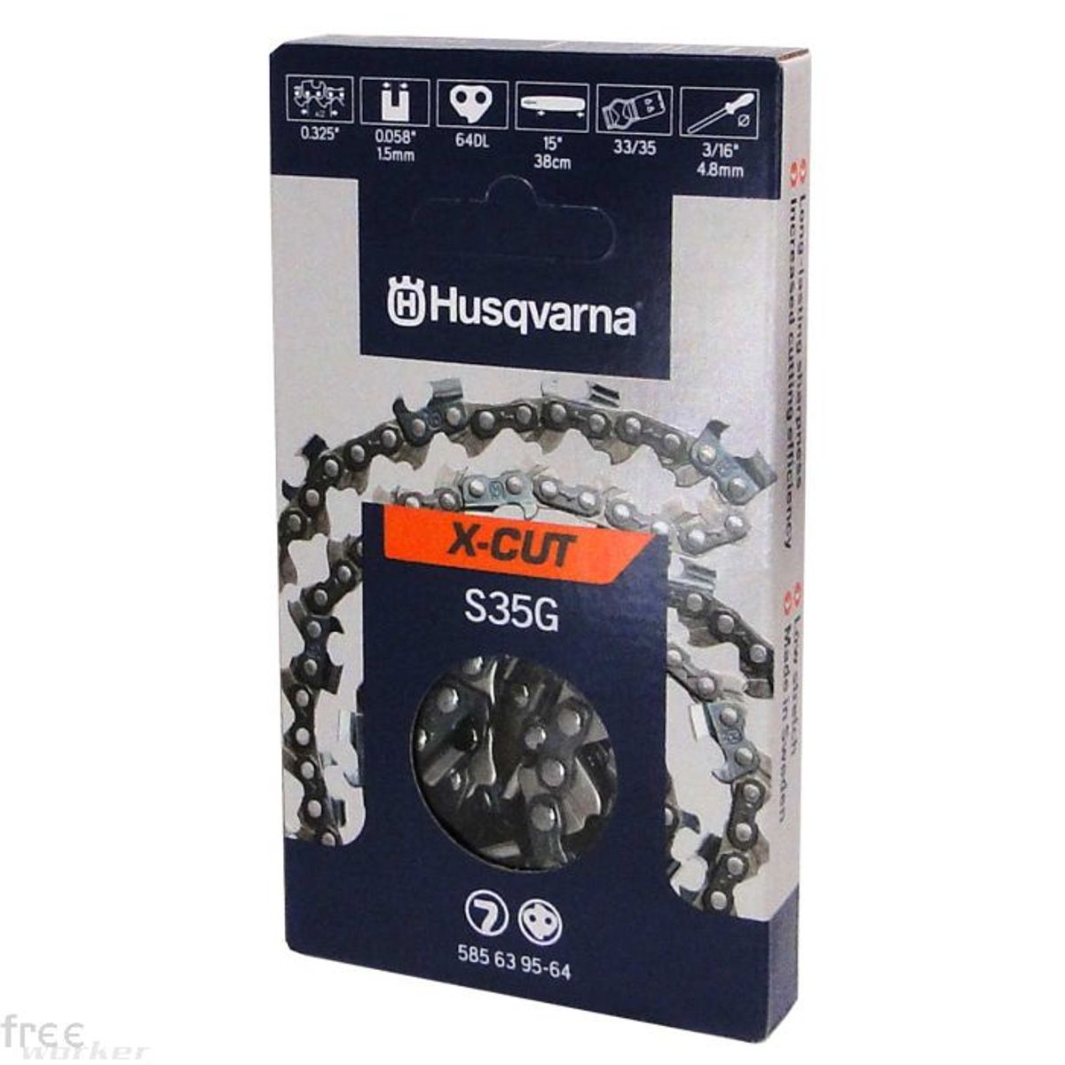 Husqvarna X-Cut Savkæde .325 - 1.5 mm - 64 led