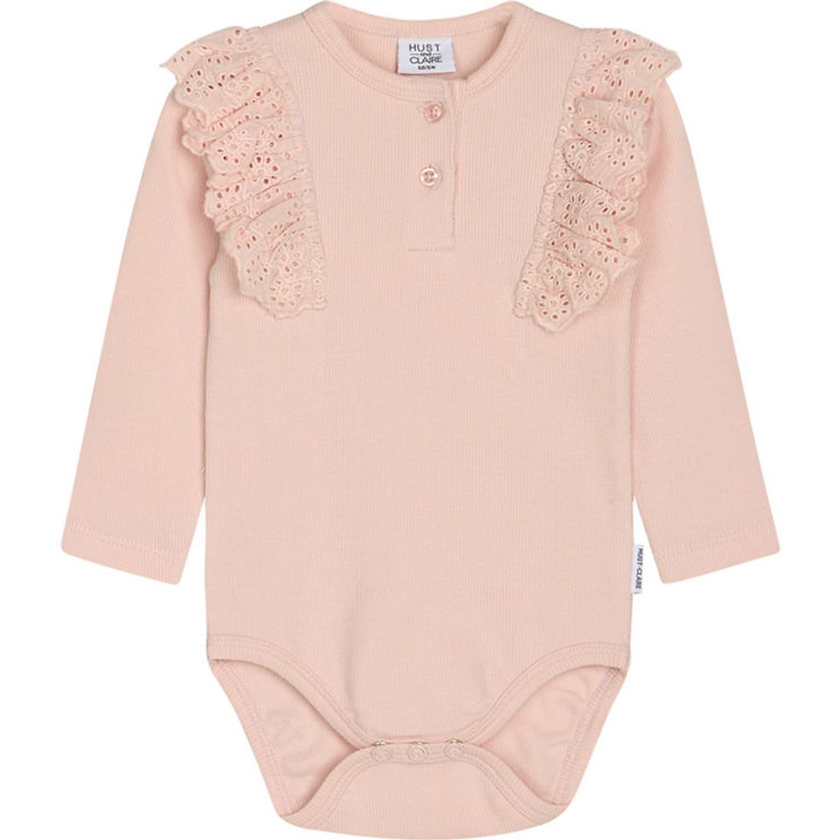 Hust and Claire Body l/æ - Rib - Belisia - Peach Dust m. Flæser