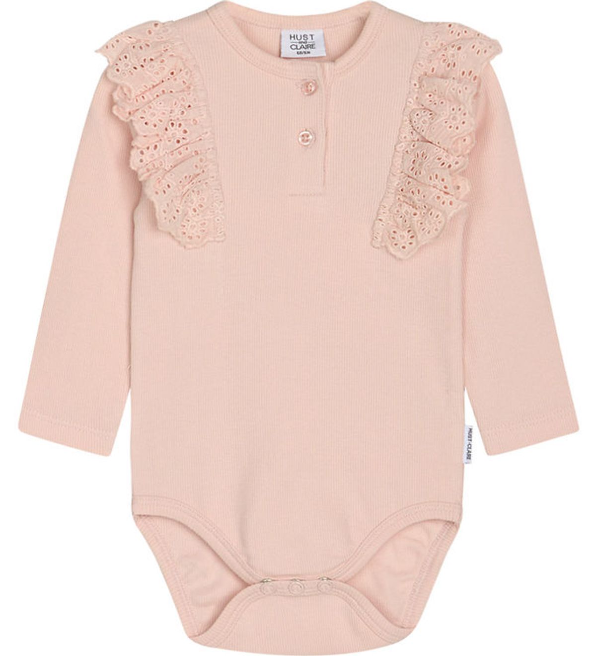 Hust and Claire Body l/æ - Rib - Belisia - Peach Dust m. Flæser