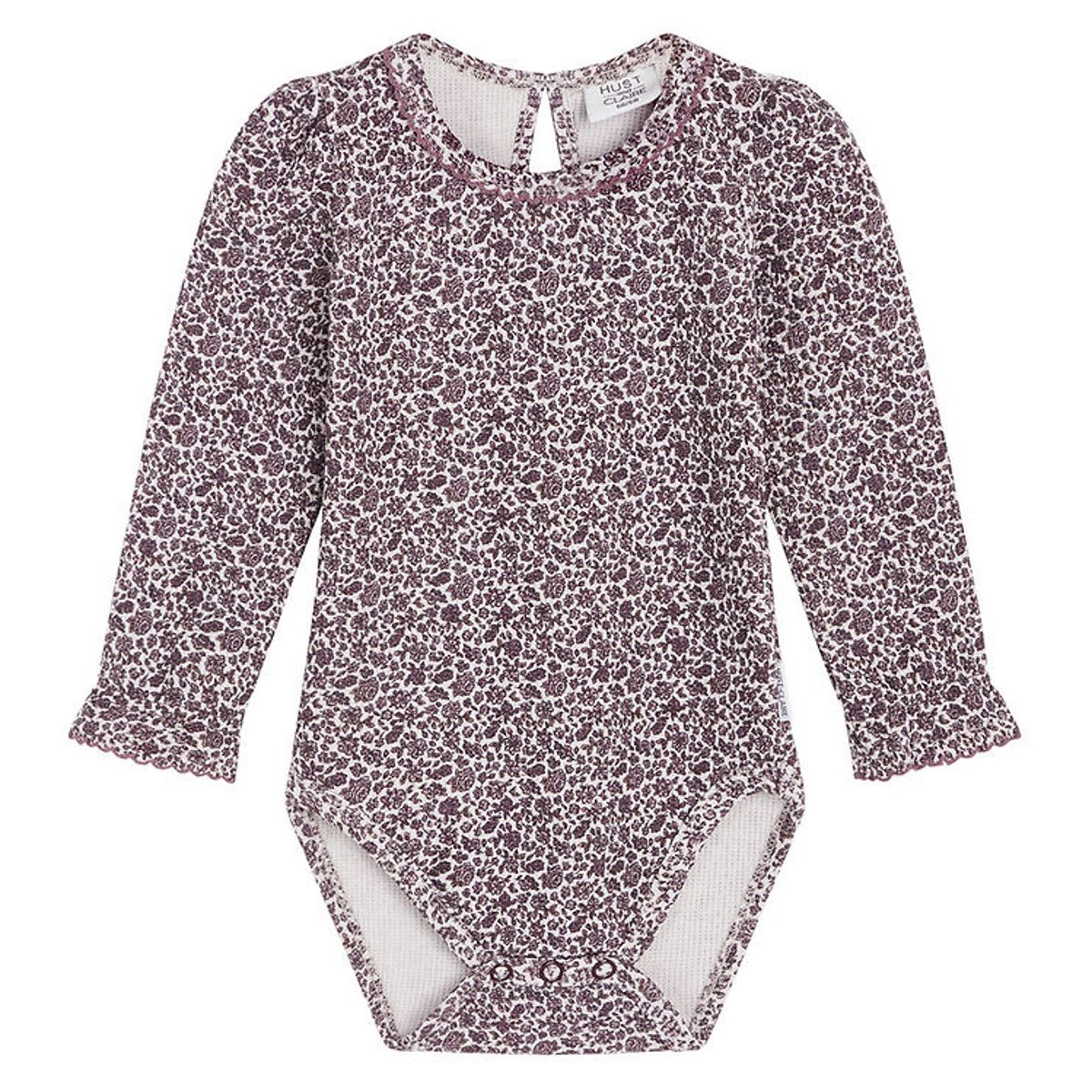 Hust and Claire Body l/æ - Vaflet - Beatrix - Gray Lilac m. Blom