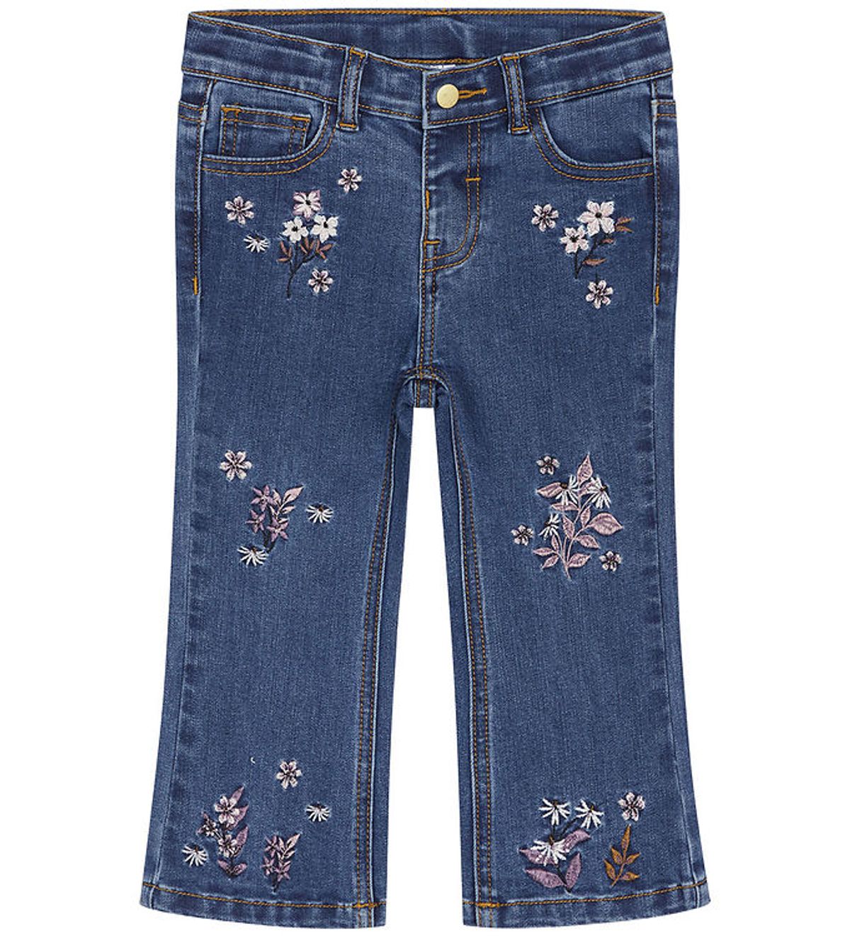 Hust and Claire Jeans - Joanna - Denim m. Blomster