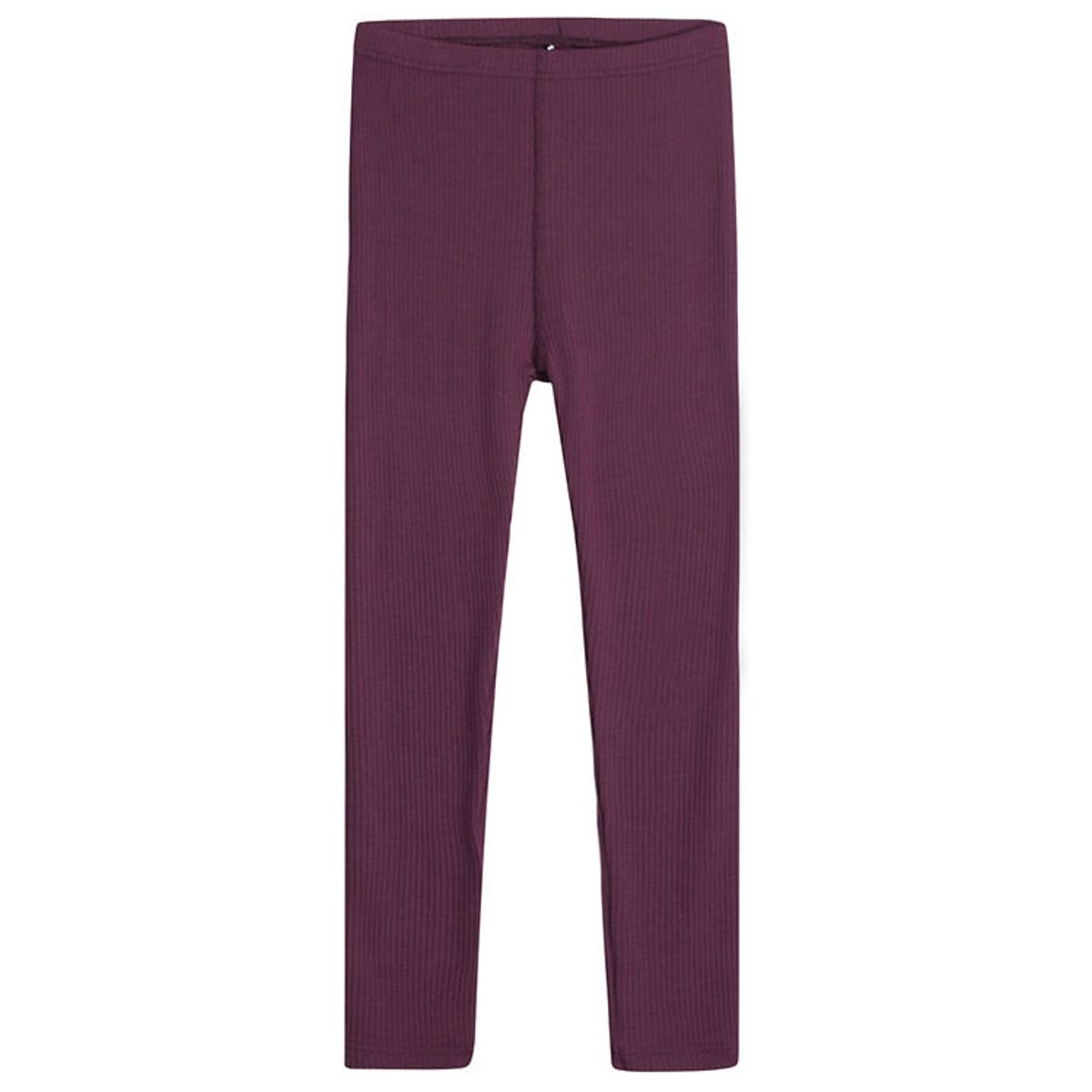 Hust and Claire Leggings - Rib - Uld - Lane - Plum Wine