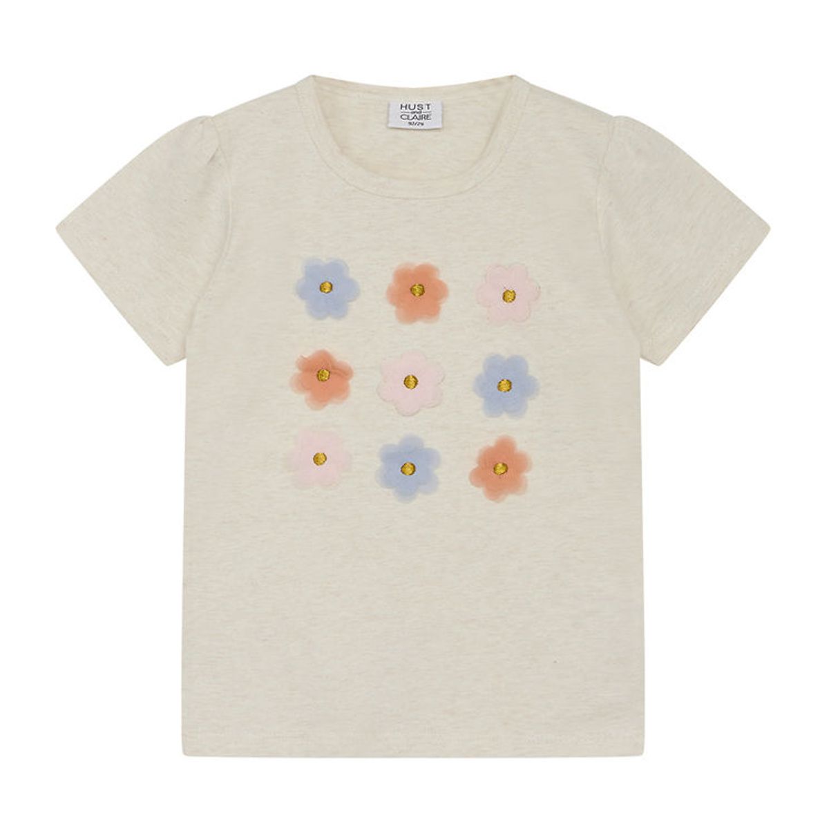 Hust and Claire T-shirt - Aliana - Whisper Melange m. Blomster