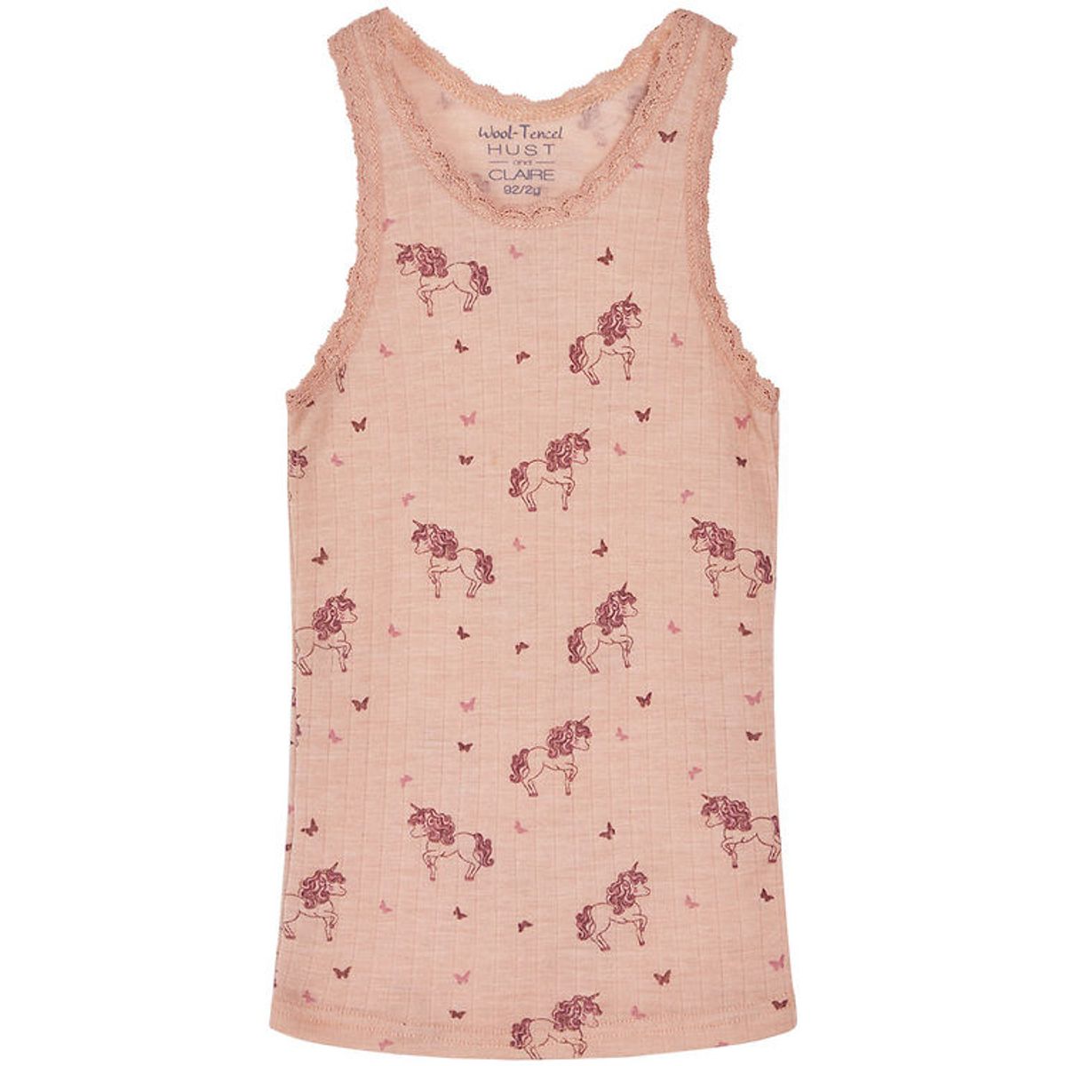 Hust and Claire Undertrøje - Uld/Tencel - Rib - Fricel - Rose Cl