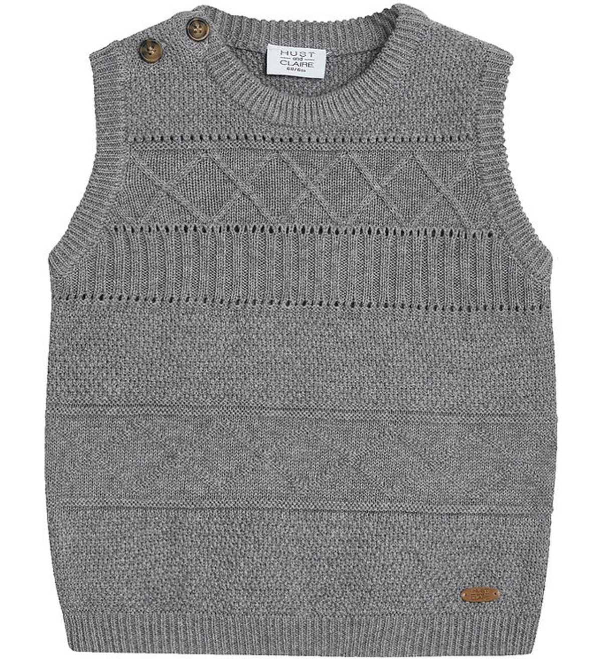 Hust and Claire Vest - Strik - Perry - Grey Mist Melange