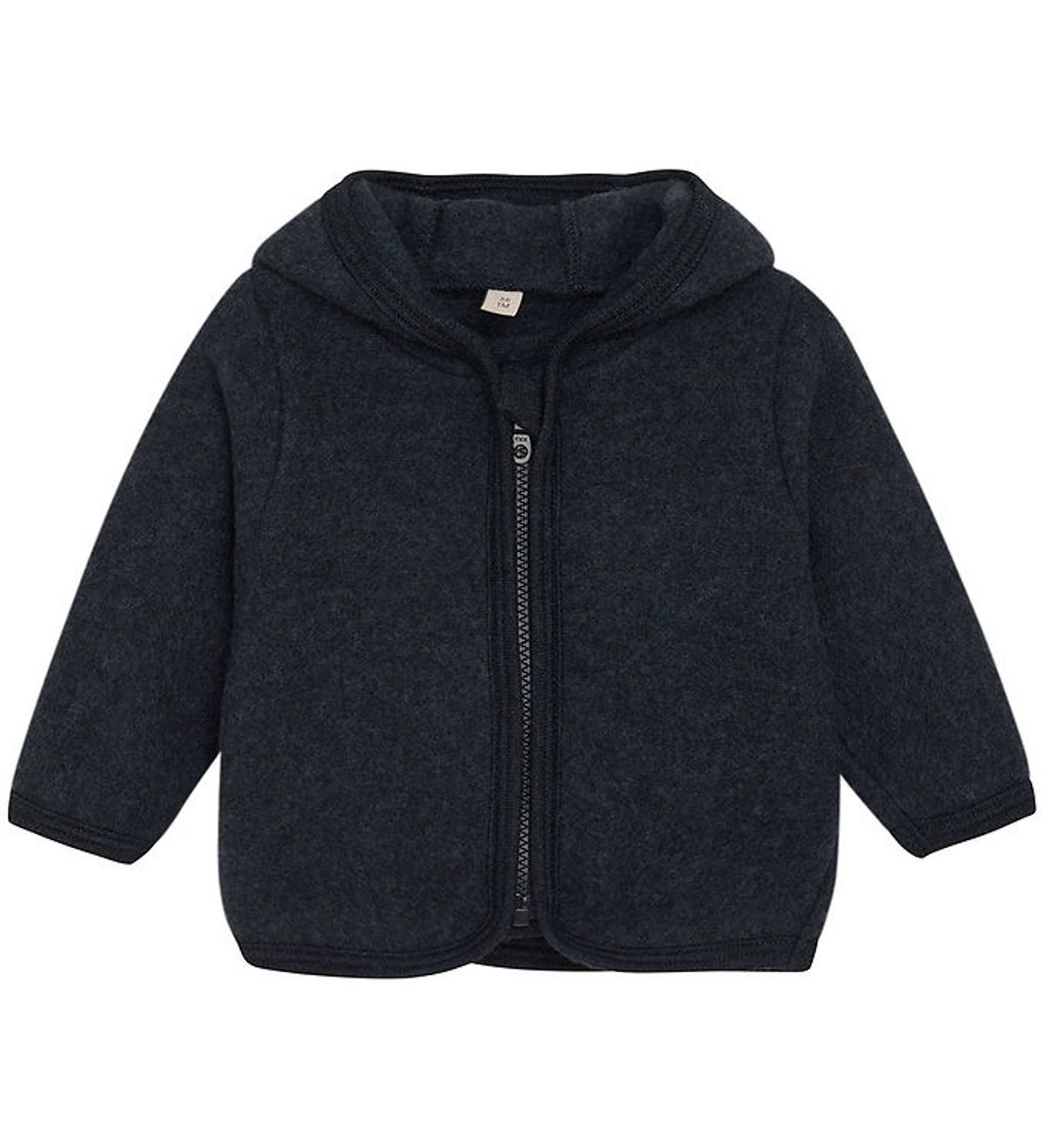 Huttelihut Cardigan - Uldfleece - Navy m. Ører