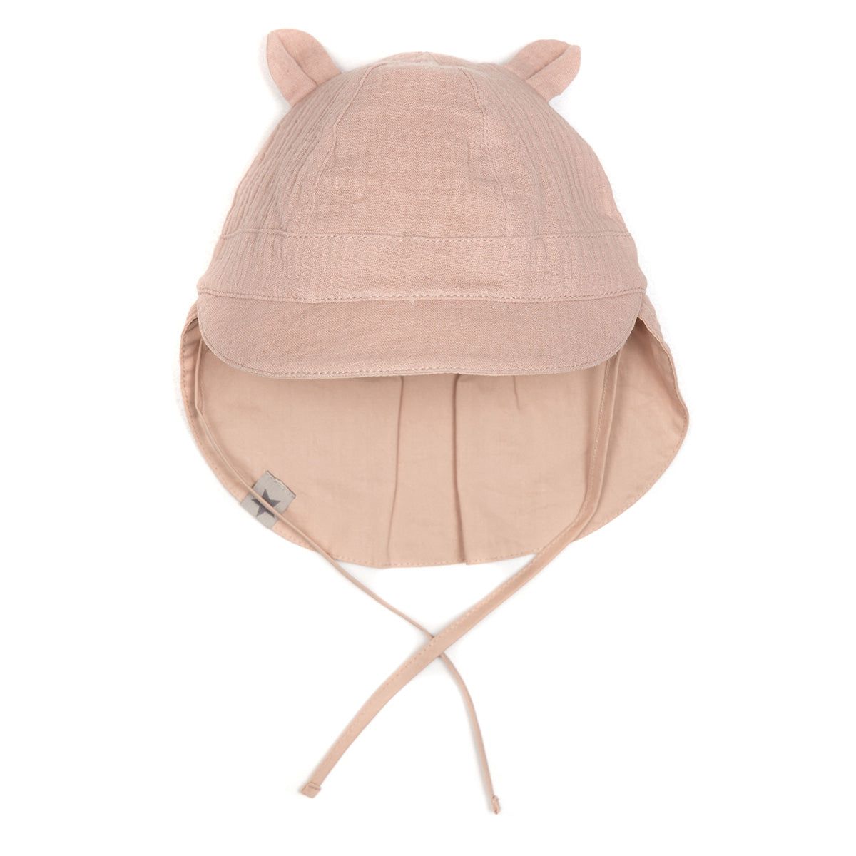 Huttelihut Summerhat Reverse Muslin Safari - Old Rose - 3-6 mdr.