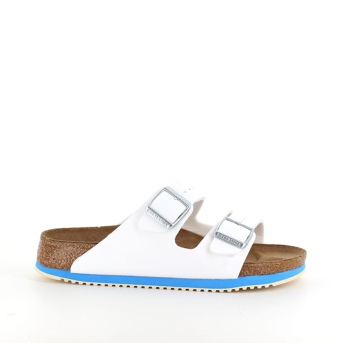 Hvid Arizona sandal fra Birkenstock med godkendte skridhæmmende såler - 36