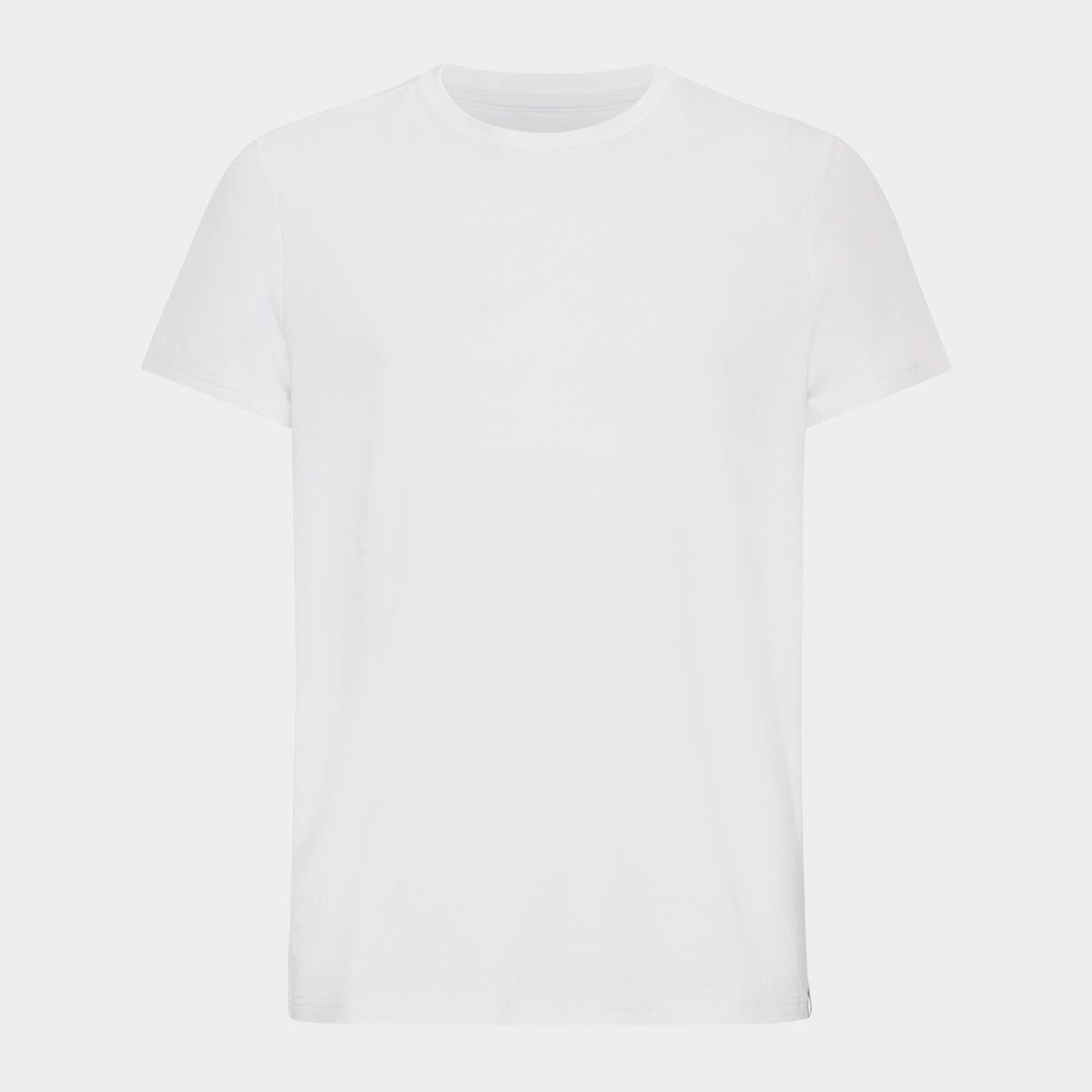 Hvid bambus T-shirt med crew neck fra Copenhagen Bamboo, L