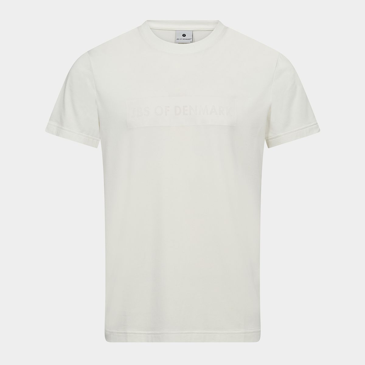 Hvid bambus T-shirt med logo fra JBS of Denmark, L