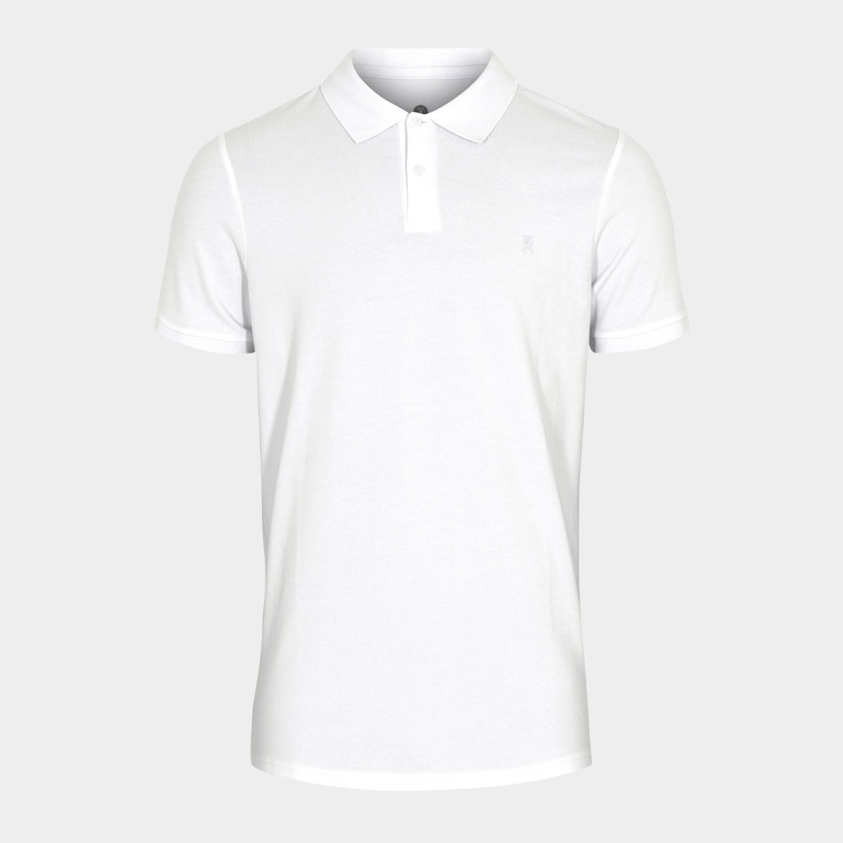 Hvid pique bambus polo shirt til herre fra JBS of Denmark, XXL