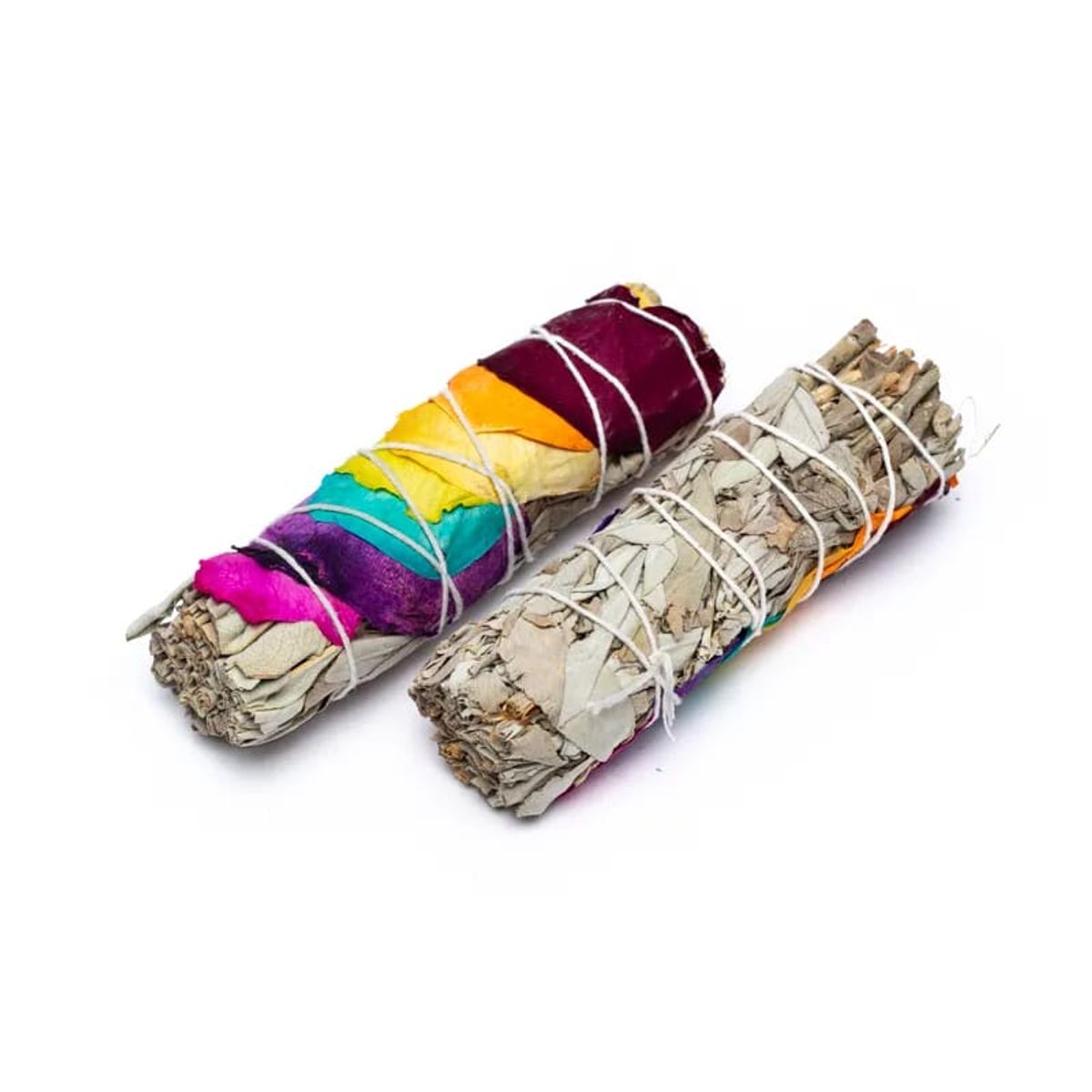 HVID SALVIE M. ROSENBLADE SMUDGING BUNDT - 7 CHAKRA (2 STK) - smudging - Studio Buus - StudioBuus