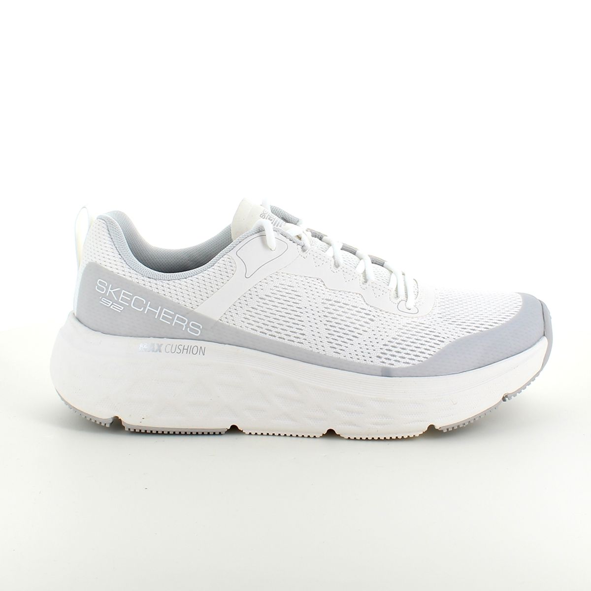 Hvid Skechers herre sko med Max Cushioning - 44