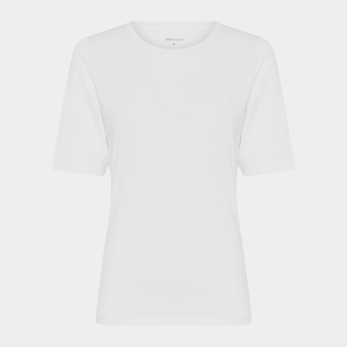 Hvid slim fit bambus t-shirt fra Urban Quest, L