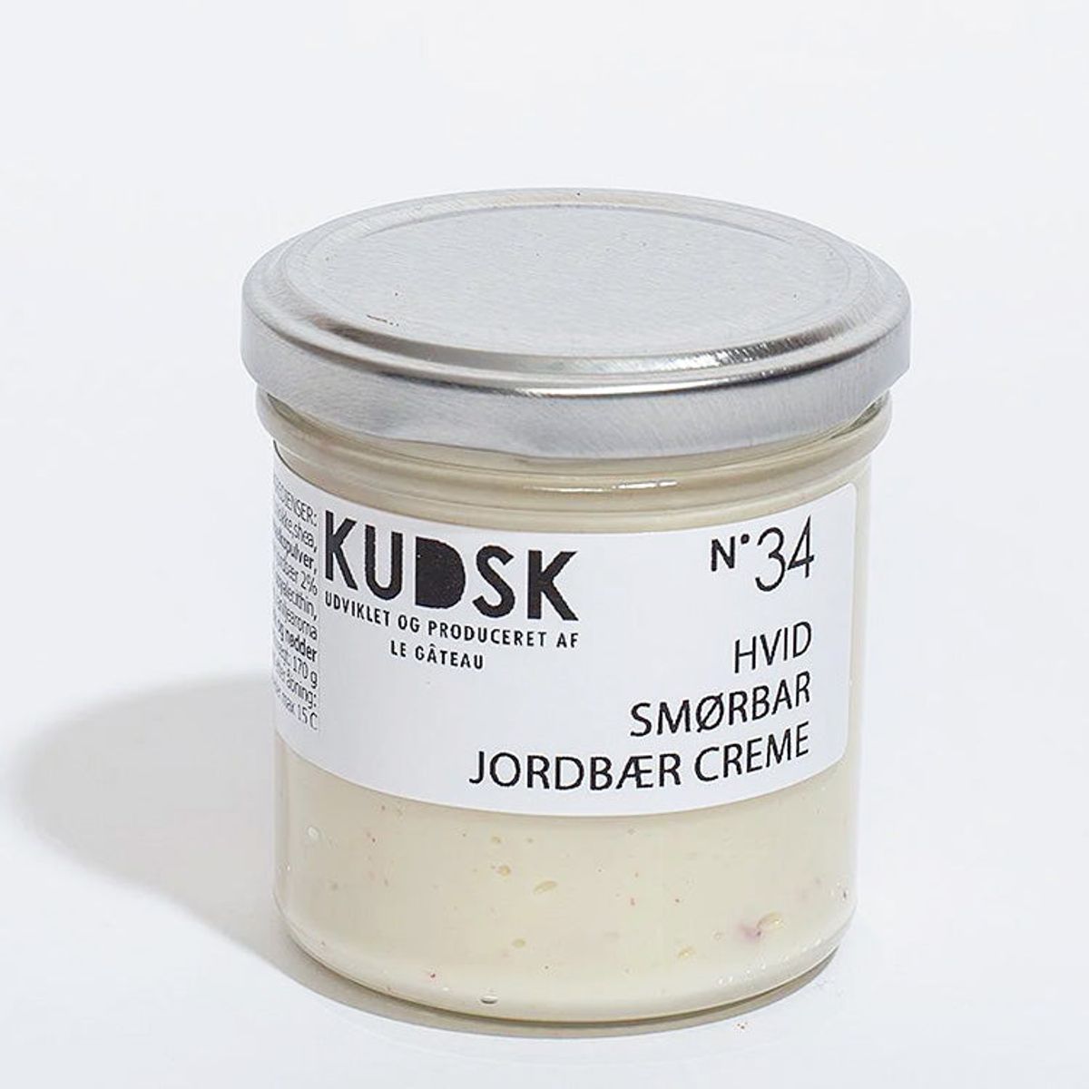 Hvid smørbar jordbær creme - KUDSK