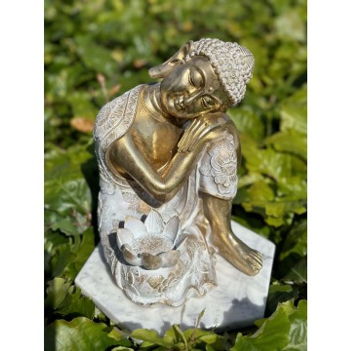 Hvilende Buddha til lys - Buddha med plads til lys - GodKarmaShop