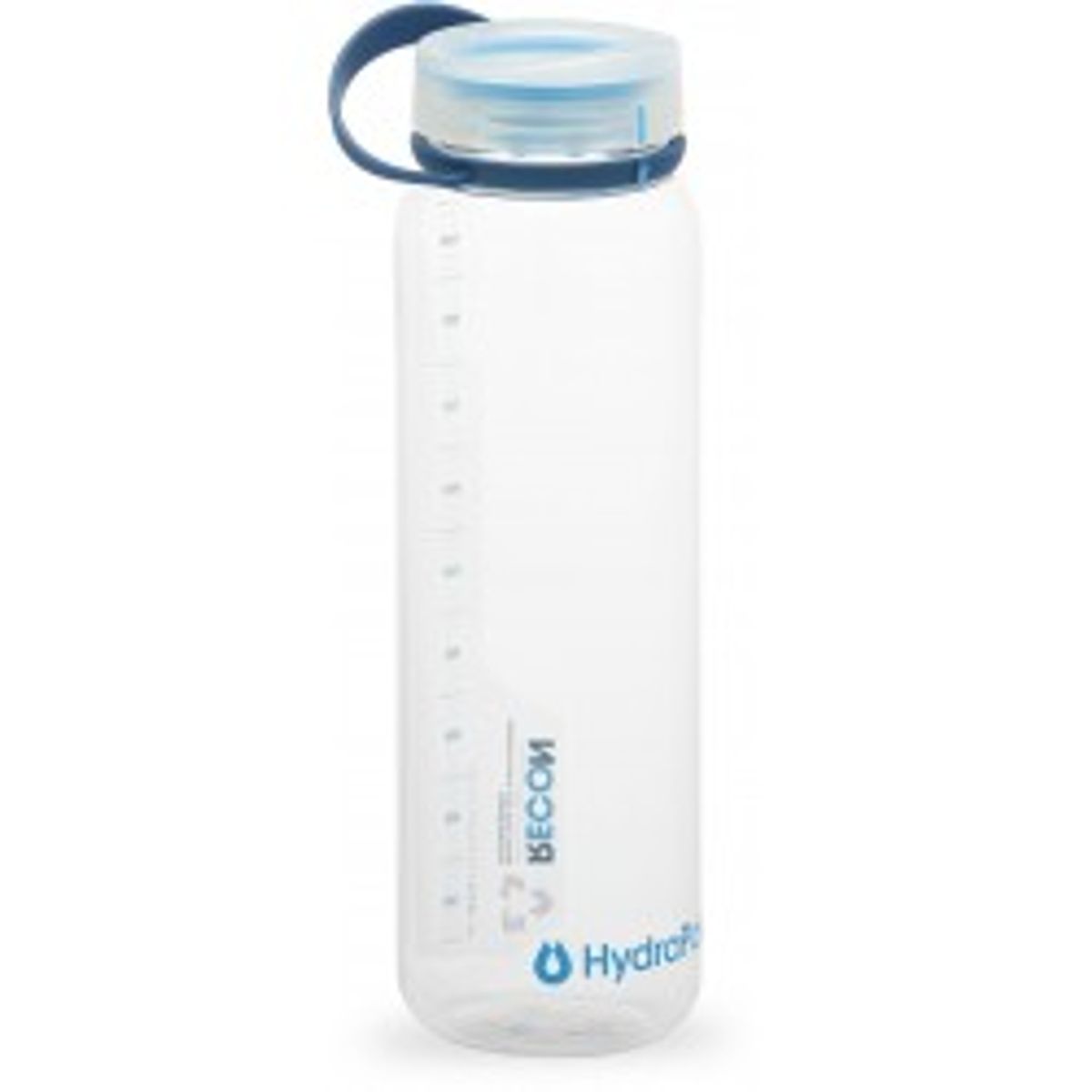 Hydrapak Recon 1l Clear/navy & Cyan - Drikkeflaske