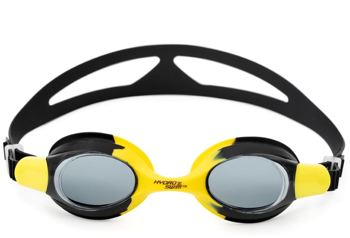 Hydro-Swim Svømmebrille ''Ocean Crest'' fra 7 år, Sort / Gul