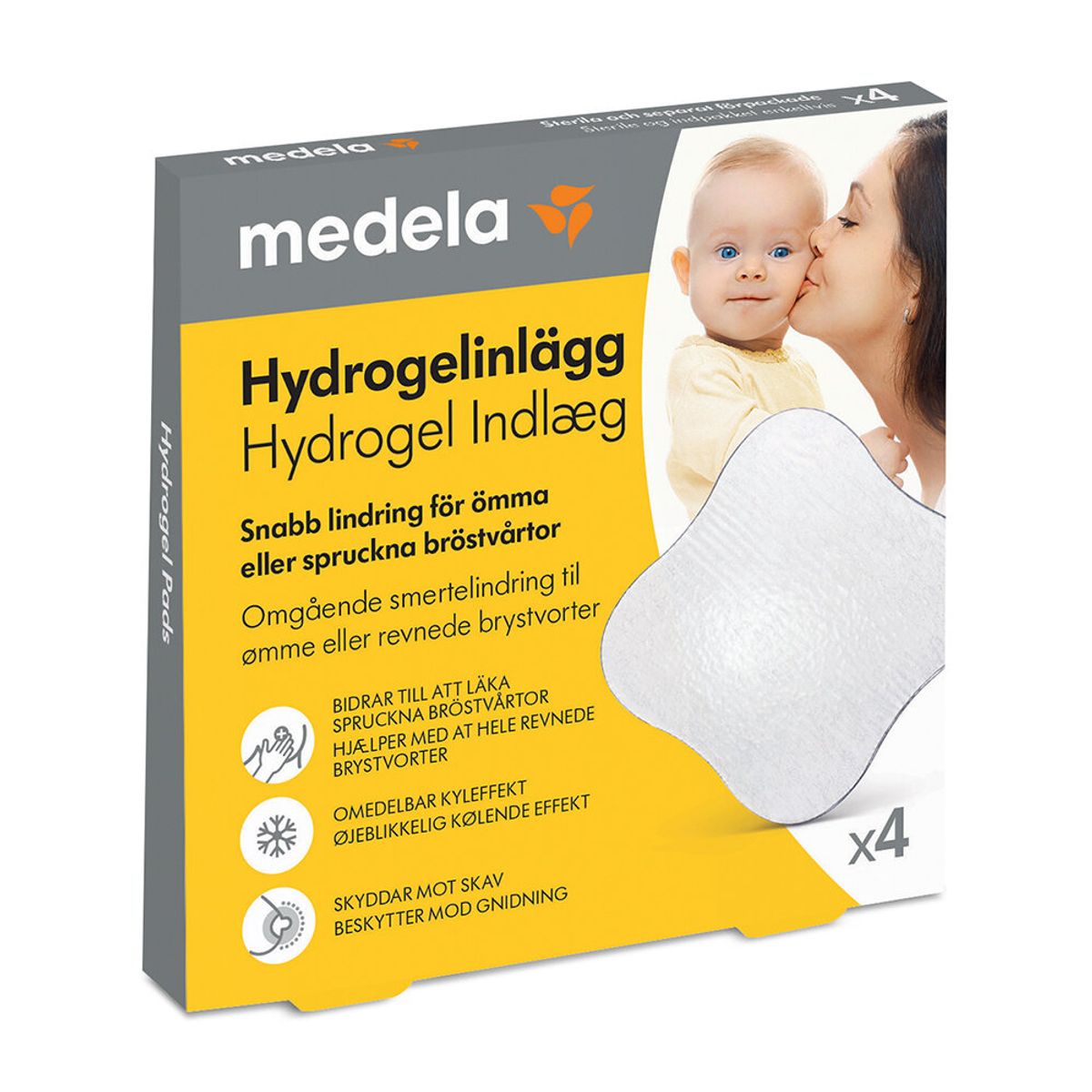 Hydrogelindlæg - 4 stk.