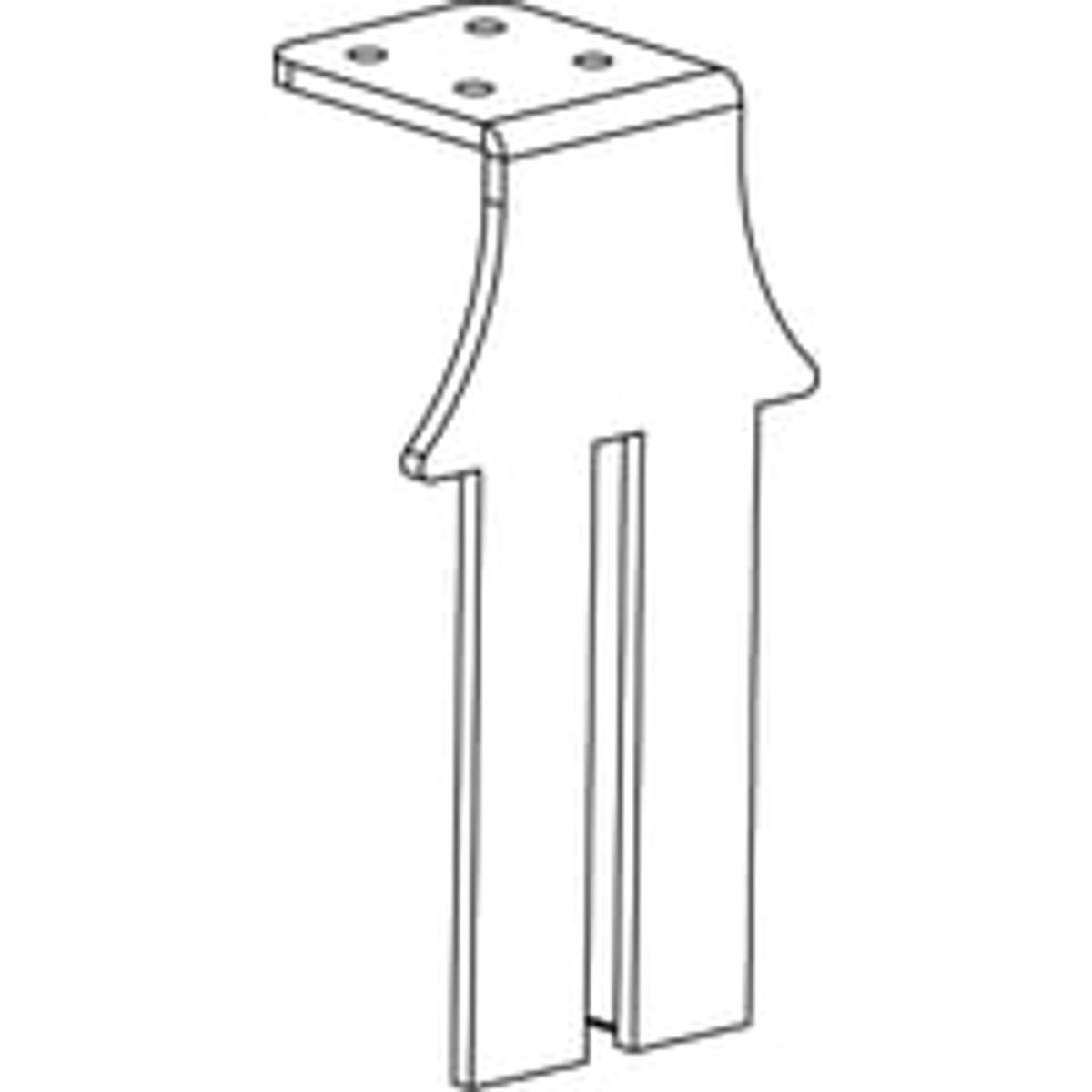 Hyldekngt til standard panel T22/44 hvid