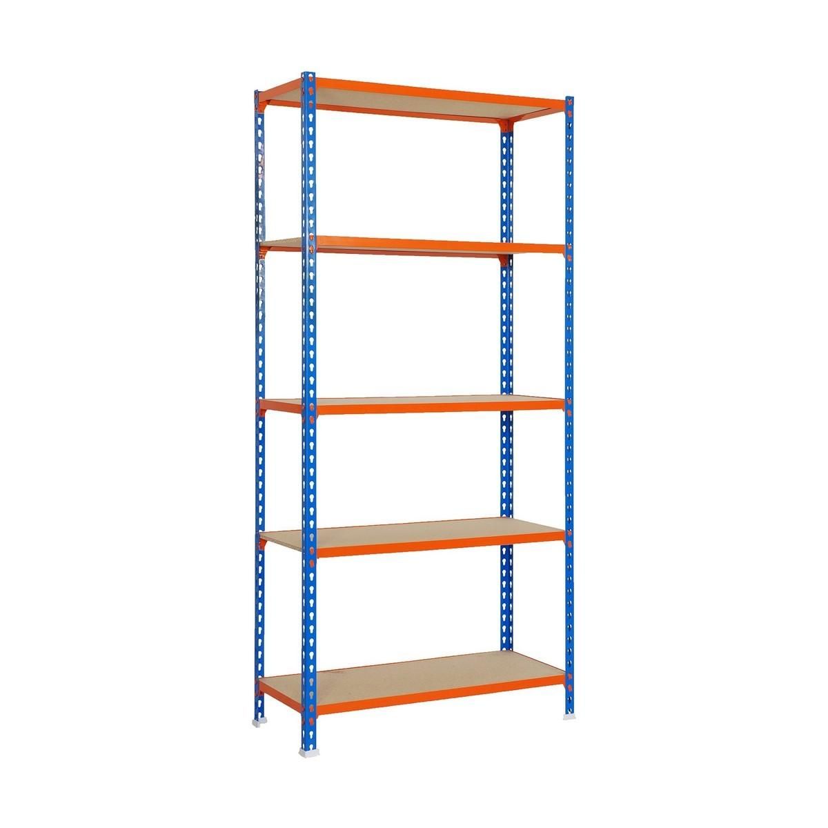 Hylder Simon Rack Maderclick 5/400 750 kg Metal 5 Hylder spånplade (180 x 90 x 40 cm)