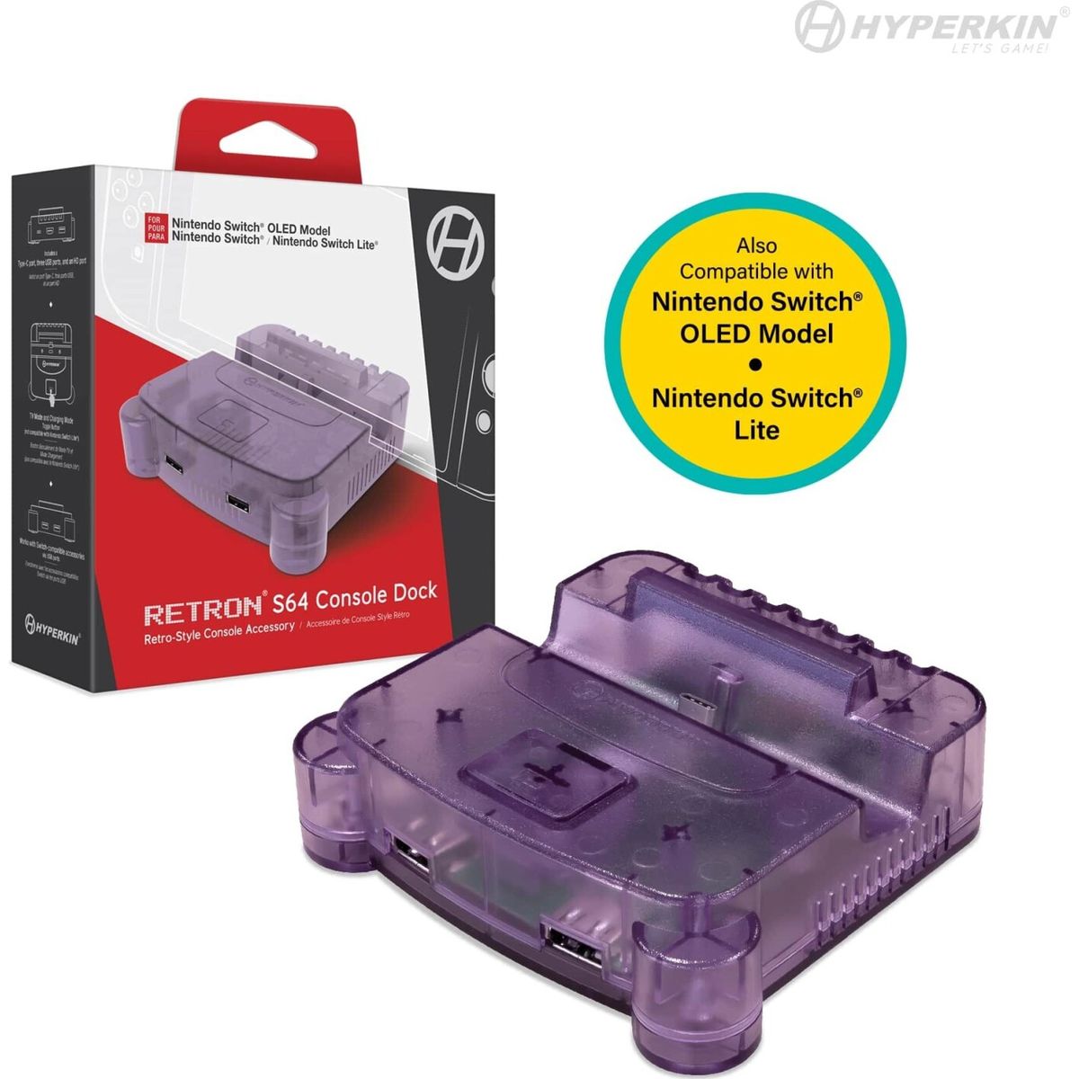 Hyperkin Retron S64 Console Dock - Switch (purple)