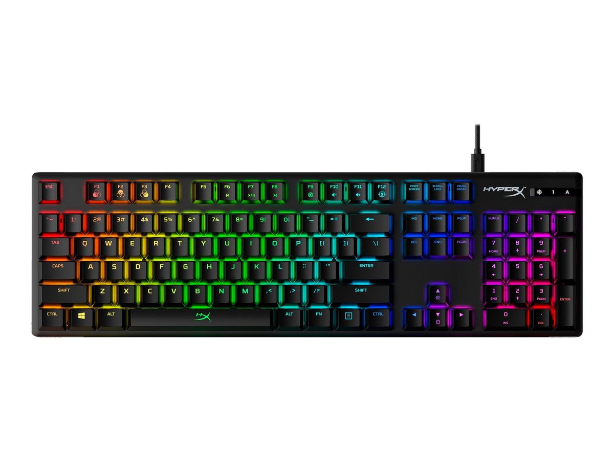 HyperX Alloy Origins Tastatur Mekanisk RGB/16,7 millioner farver Kabling USA