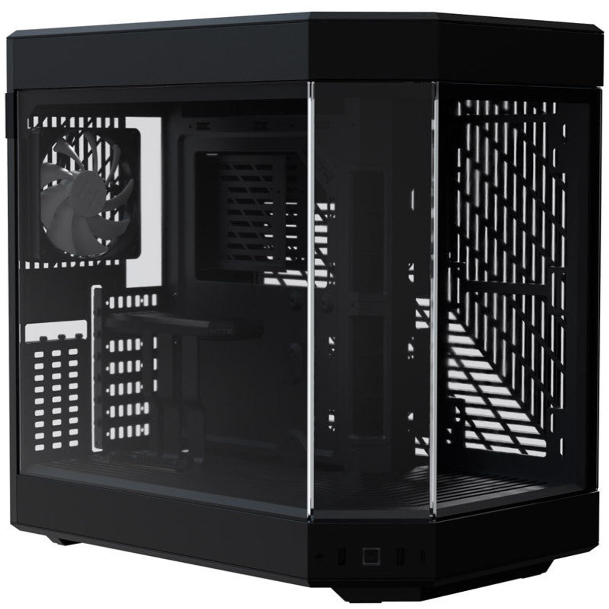 Hyte Y60 Midi Tower - Black/Black, PCI-e 4.0, Panoramic Glass View