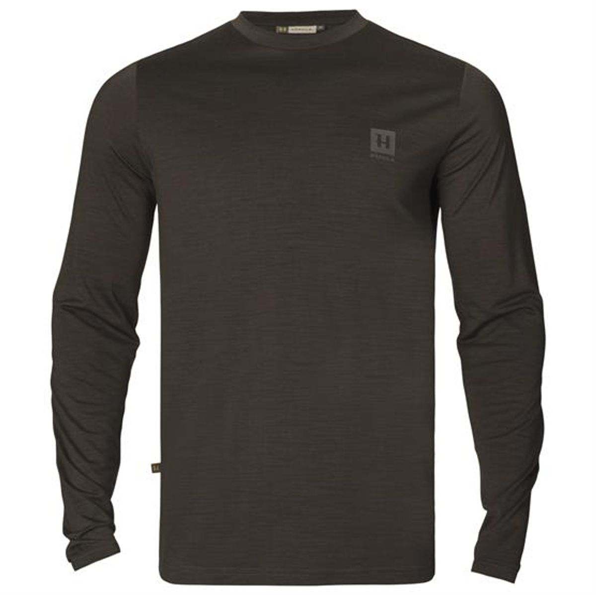 Härkila Base All Season L/S T-Shirt Mens, Shadow Brown