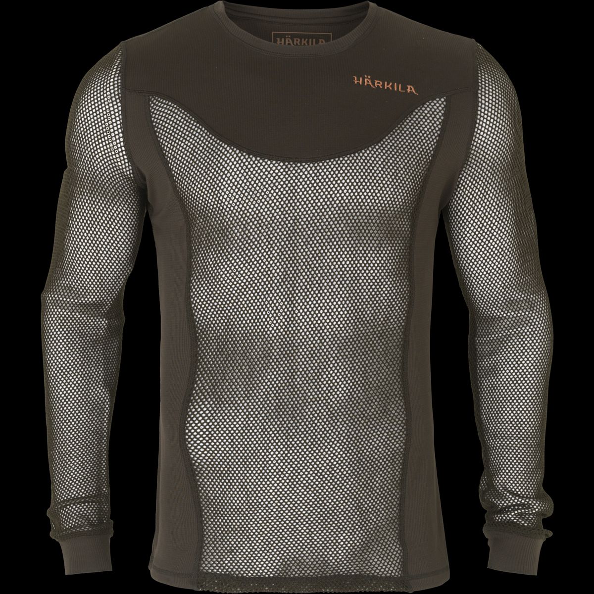 Härkila Base Mesh crew neck Shadow brown XXL