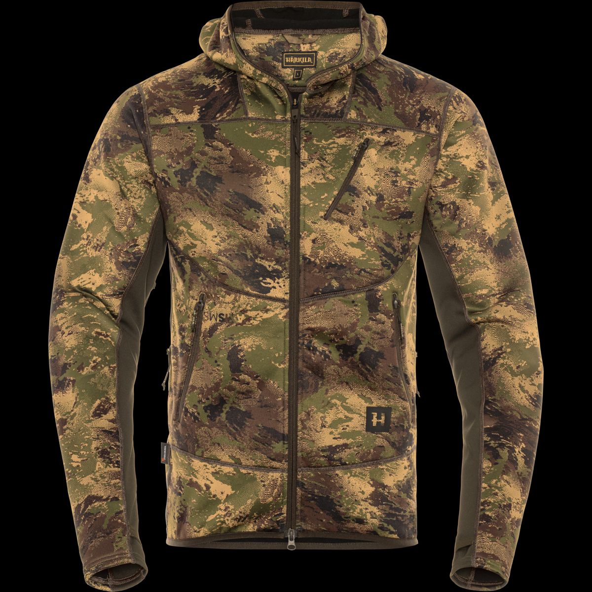 Härkila Deer Stalker camo fleece hoodie AXIS MSP®Forest green L