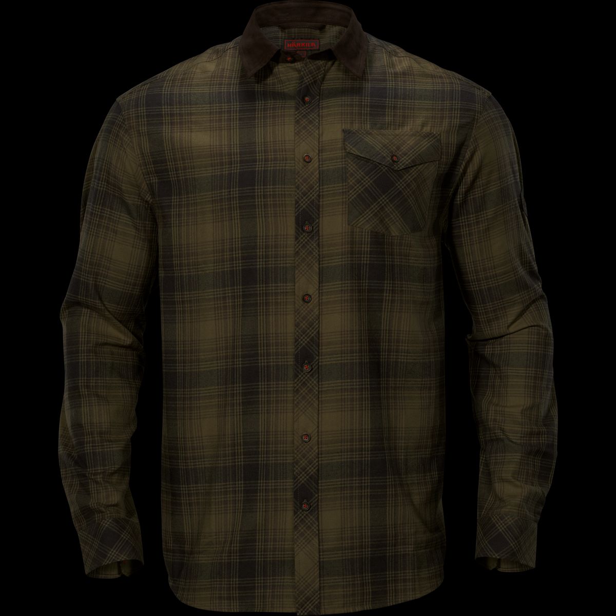 Härkila Driven Hunt flannel skjorte Olive green check XXL