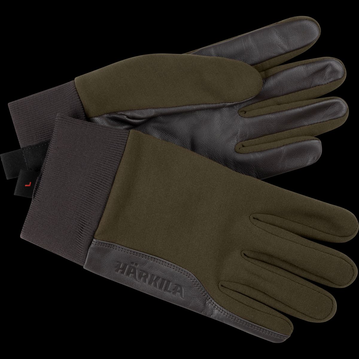 Härkila Driven Hunt shooting gloves Willow green/Shadow brown S