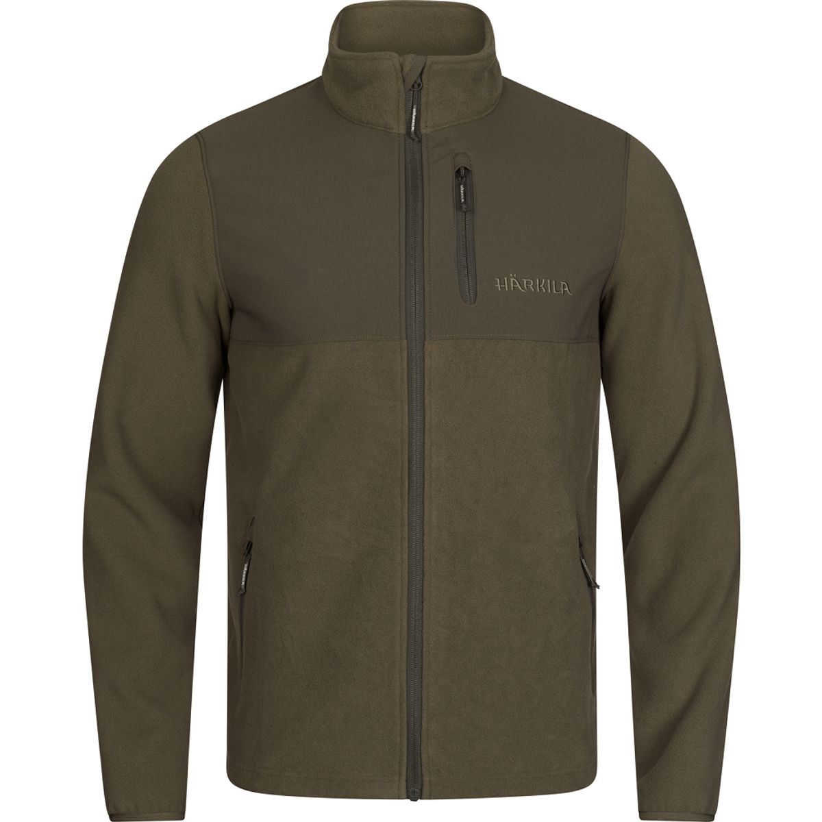 Härkila Fjell fleece jakke light willow green - 4XL