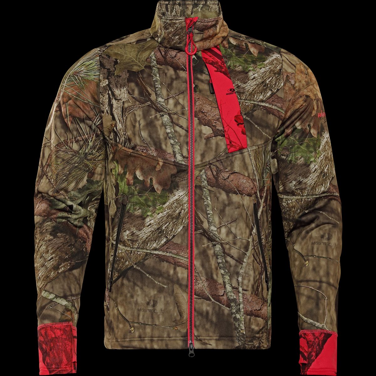 Härkila Moose Hunter 2.0 fleece jakke MossyOak®Break-Up Country®/MossyOak®Red XL