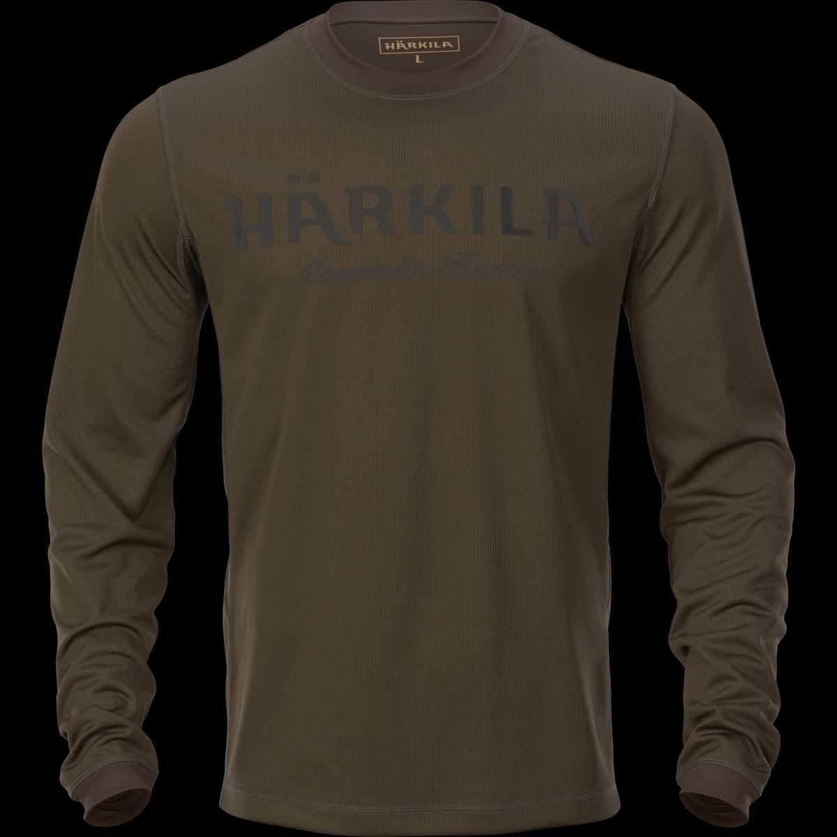 Härkila Mountain Hunter L/S t-shirt Hunting green/Shadow brown S